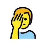 Man Facepalming SVG Icon